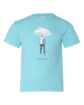 Citizen of Heaven album logo head in the clouds light blue youth tee product shot front Tauren Wells