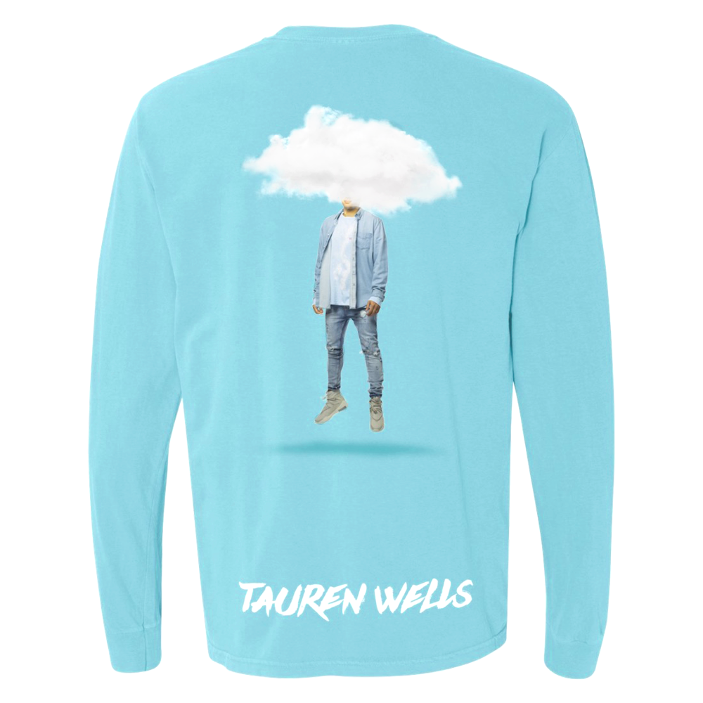 Citizen if Heaven head in the clouds album cover light blue long sleeve tee product shot back Tauren Wells