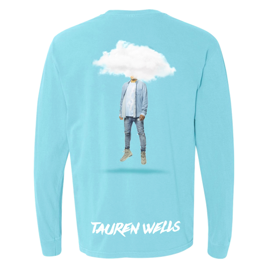 Citizen if Heaven head in the clouds album cover light blue long sleeve tee product shot back Tauren Wells